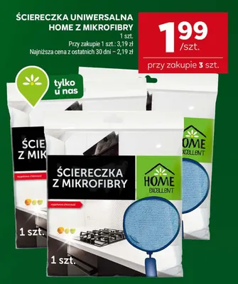 Ściereczka uniwersalna Home z mikrofibry promocja w Stokrotka