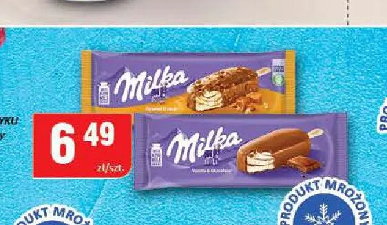 Lody na patyku Milka promocja w Chorten