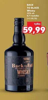 Whisky Back to Black promocja w Kaufland