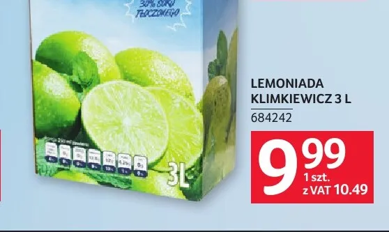 Lemoniada Klimkiewicz promocja w Selgros