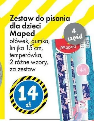 Zestaw do pisania dla dzieci Maped promocja w Tedi