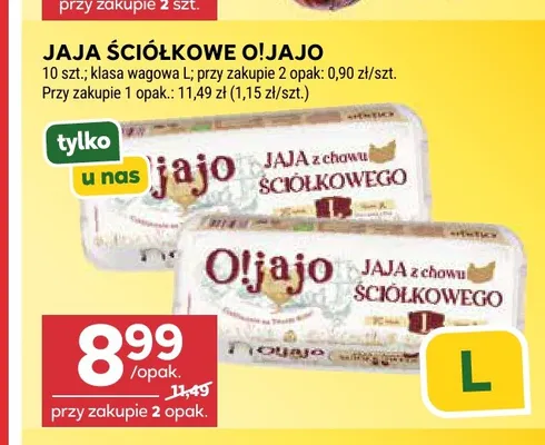 Jajka kurze ściółkowe O!Jajo promocja w Stokrotka