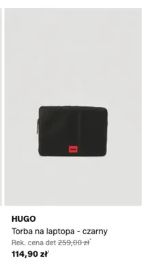 Torba na laptopa HUGO czarna promocja w Lounge by Zalando