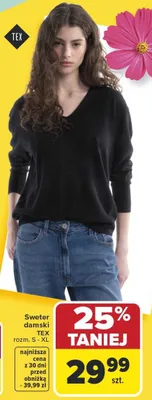 Sweter damski TEX promocja w Carrefour