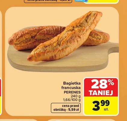 Bagietka francuska Perenes promocja w Carrefour Market