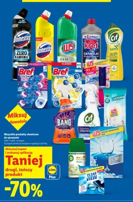Płyn do toalet Domestos Przedłużona Ochrona promocja w Lidl