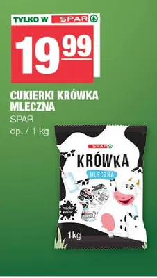 Cukierki Krówka Mleczna SPAR promocja w SPAR