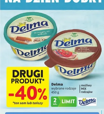 Margaryna Delma ze szczyptą soli promocja w Intermarche