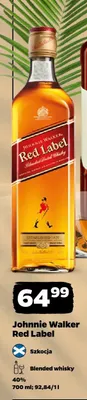 Whisky Johnnie Walker Red Label promocja w Netto