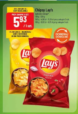 Chipsy ziemniaczane Lay's solone promocja w POLOmarket
