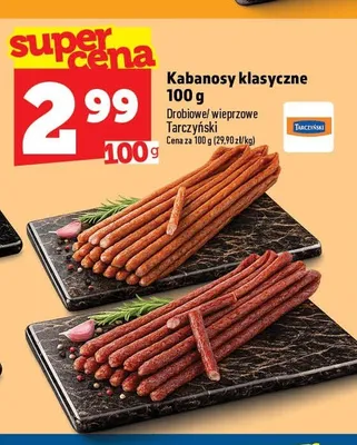 Kabanosy klasyczne wieprzowe Tarczyński promocja w TOPAZ