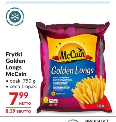Frytki Golden Longs McCain promocja w Makro