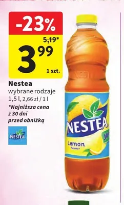 Herbata mrożona Nestea Lemon promocja w Intermarche