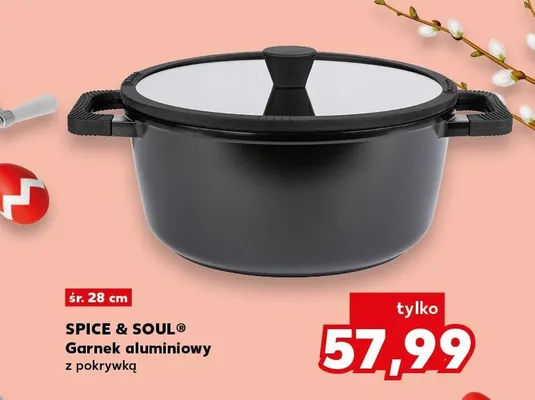 Garnek aluminiowy z pokrywką promocja w Kaufland