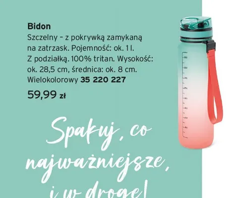 Bidon sportowy promocja w Tchibo