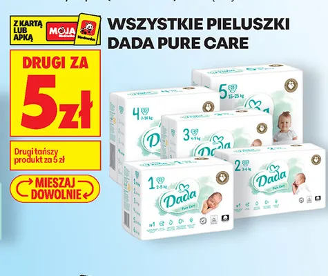 Pieluszki Dada Pure Care promocja w Biedronka