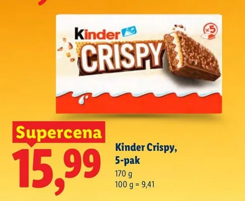 Batonik Kinder Crispy promocja w Lidl