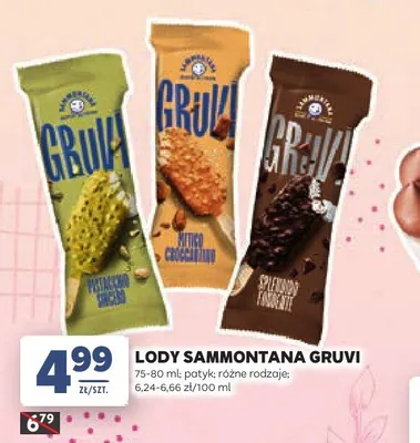 Lody Sammontana Gruvi Mitico Croccantino promocja w Stokrotka