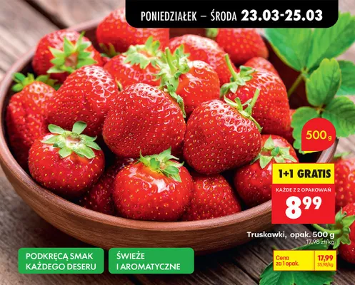 Truskawki promocja w Biedronka