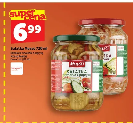 Sałatka szwedzka z papryką Mosso promocja w TOPAZ