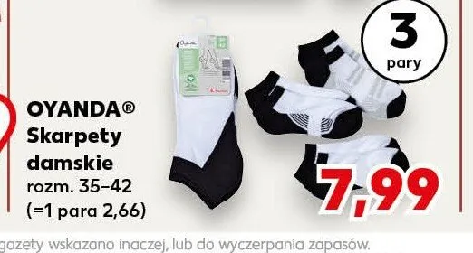 Skarpety damskie OYANDA 3-pak promocja w Kaufland