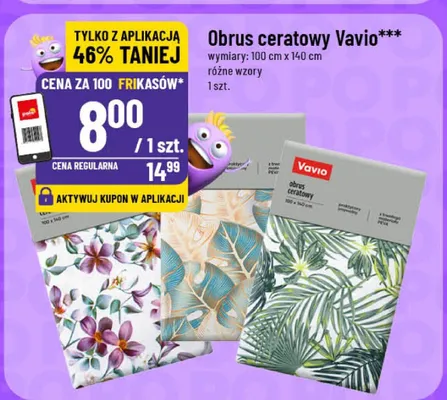 Obrus ceratowy wymiary: 100cm x 140cm różne wzory promocja w POLOmarket