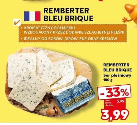 Ser pleśniowy Remberter Bleu Brique promocja w Kaufland