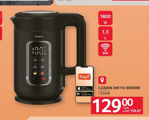 Czajnik WK115 Webber promocja w Selgros