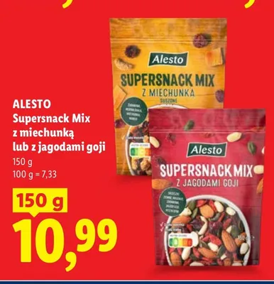 Supersnack Mix z miechunką lub z jagodami goji promocja w Lidl