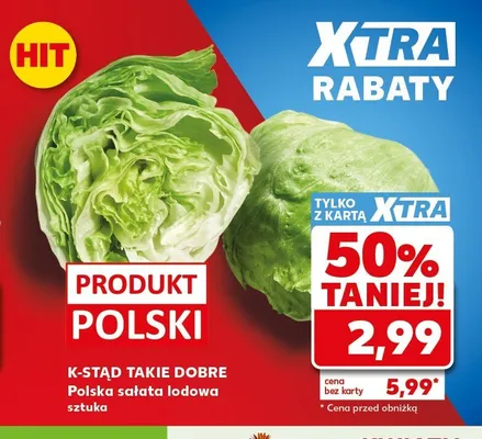 Sałata lodowa K-Stąd Takie Dobre polska promocja w Kaufland