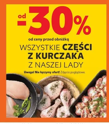 Części z kurczaka z naszej lady promocja w Kaufland