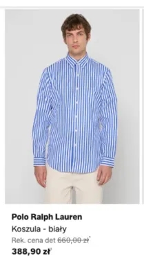 Koszula Polo Ralph Lauren biały promocja w Lounge by Zalando