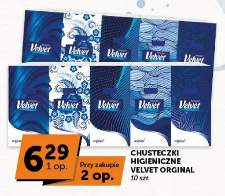 Chusteczki higieniczne Velvet Original promocja w Euro Sklep