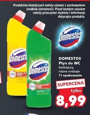 Płyn do WC biobójczy Domestos promocja w Kaufland