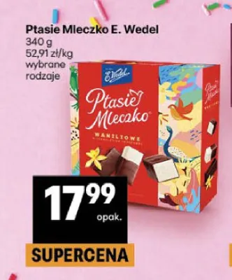 Ptasie Mleczko E. Wedel waniliowe promocja w Delikatesy Centrum