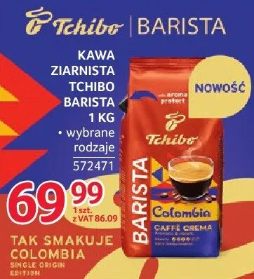 Kawa ziarnista Tchibo Barista 1 kg promocja w Selgros