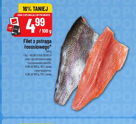 Filet z pstrąga łososiowego promocja w POLOmarket