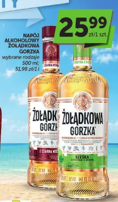 Napój alkoholowy Żołądkowa Gorzka Rześka Limonka z Miętą promocja w ABC