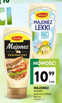 Majonez wybrane rodzaje promocja w Intermarche