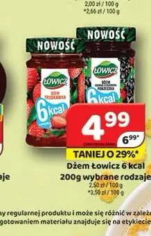 Dżem Łowicz 6 kcal promocja w Delfin