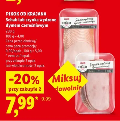 Schab wędzony dymem czereśniowym Pikok Od Krajana promocja w Lidl
