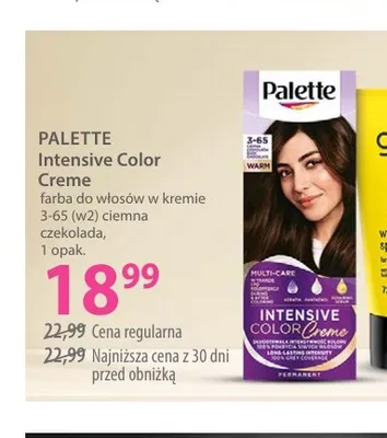 Farba do włosów w kremie 3-65 (w2) ciemna czekolada Intensive Color Creme Palette promocja w Hebe