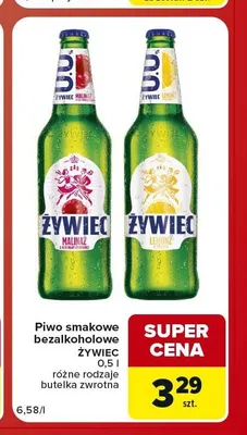 Piwo bezalkoholowe Żywiec Lemonż promocja w Carrefour Market