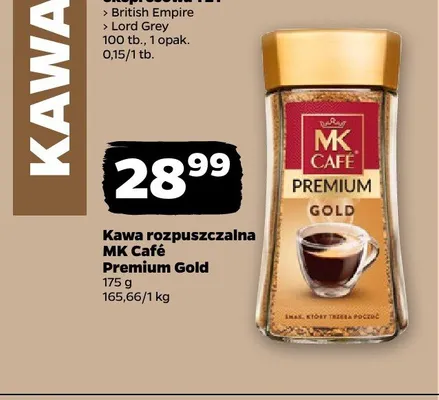 Kawa rozpuszczalna MK Café Premium Gold promocja w Netto