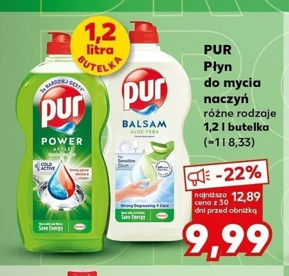 Płyn do mycia naczyń Pur Power Apple promocja w Kaufland