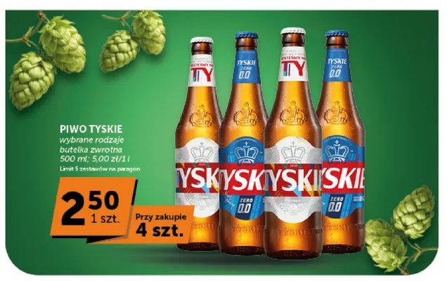 Piwo Tyskie Gronie promocja w Groszek
