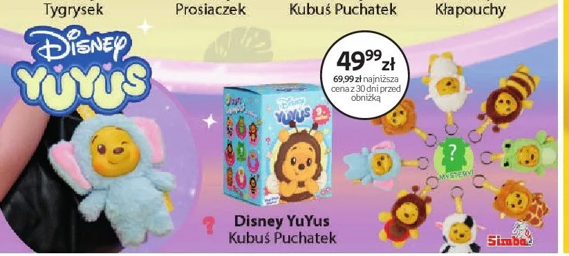 Maskotka Disney YuYus Kubuś Puchatek promocja w Dzień Dziecka
