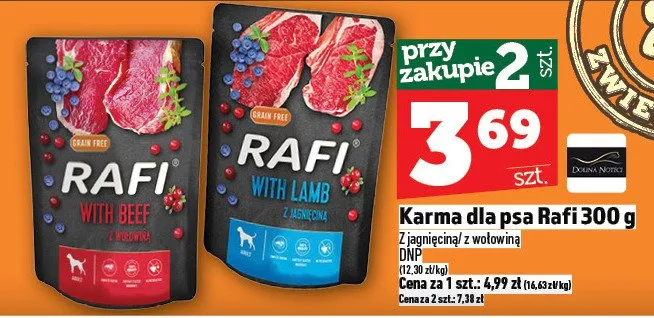 Karma dla psa Rafi 300 g promocja w TOPAZ