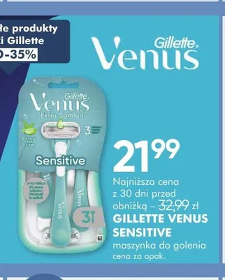 Maszynka do golenia GILLETTE VENUS SENSITIVE promocja w Super-Pharm