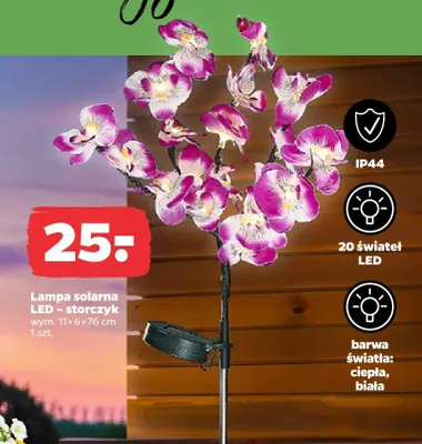 Lampa solarna led kula 20 cm promocja w Netto